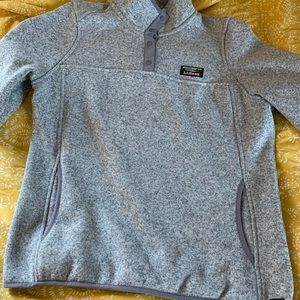 Gray L.L. Bean Fleece Pullover